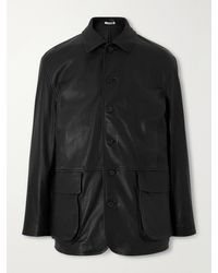 AURALEE - Full-grain Leather Jacket - Lyst