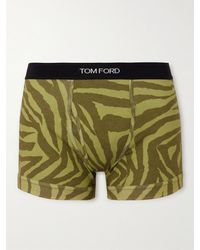 Tom Ford - Zebra-print Stretch-cotton Boxer Briefs - Lyst
