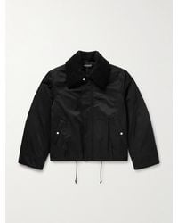 Our Legacy - Ace Fleece-Trimmed Cotton-Blend Shell Jacket - Lyst
