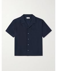 FRAME - Camp-Collar Lyocell-Blend Twill Shirt - Lyst