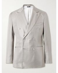 Brioni - Double-breasted Silk Tuxedo Jacket - Lyst