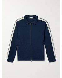 Moncler - Striped Cotton-Jersey Track Jacket - Lyst