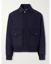 A.P.C. - Charlie Wool-Blend Twill Blouson Jacket - Lyst