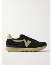 Visvim - Fkt Runner Suede-Trimmed Canvas Sneakers - Lyst