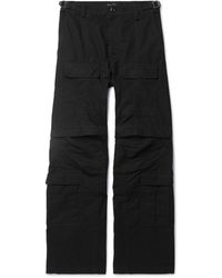Balenciaga - Convertible Flared Cotton-ripstop Cargo Trousers - Lyst