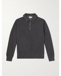 Hartford - Cotton-Blend Jersey Half-Zip Sweatshirt - Lyst
