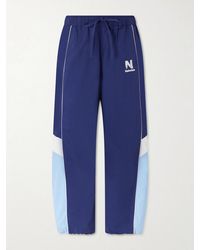 NAHMIAS - Straight-Leg Logo-Embroidered Nylon Trousers - Lyst