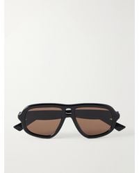 Bottega Veneta - Sophia Ribbon Aviator-Style Acetate Sunglasses - Lyst