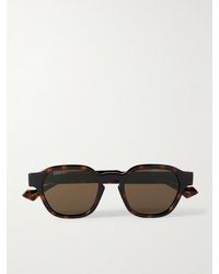 Gucci - La Piscine Round-Frame Acetate And-Tone Sunglasses - Lyst