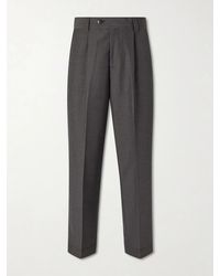 mfpen - Straight-leg Pleated Wool Trousers - Lyst