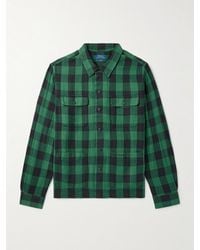 Polo Ralph Lauren - Logo-Embroidered Checked Cotton-Flannel Overshirt - Lyst