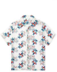 Bode - Embroidered Silk-gauze Shirt - Lyst