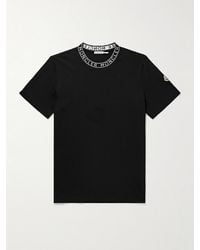 Moncler - Slim-Fit Logo-Appliquéd Cotton-Jersey T-Shirt - Lyst