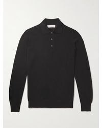Brunello Cucinelli - Virgin Wool And Cashmere-blend Polo Shirt - Lyst