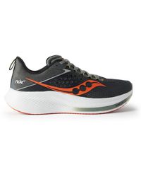 Saucony - Ride 17 Rubber-trimmed Mesh Running Sneakers - Lyst
