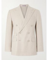 Ralph Lauren - Double-breasted Wool-flannel Blazer - Lyst