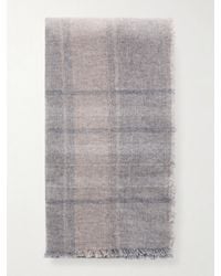 Johnstons of Elgin - Kerrera Checked Cashmere Scarf - Lyst