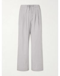 Amomento - Drawstring Straight-Leg Woven Trousers - Lyst