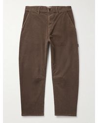 Nili Lotan - Carpenter Cropped Straight-Leg Cotton-Blend Corduroy Trousers - Lyst