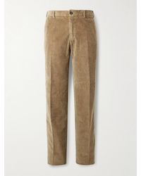 Incotex - Straight-Leg Cotton-Blend Corduroy Trousers - Lyst