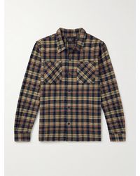 RRL - Checked Cotton Shirt - Lyst