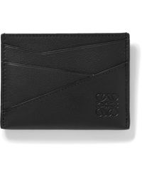 Loewe - Puzzle Edge Brand-debossed Leather Card Holder - Lyst