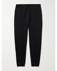 Brunello Cucinelli - Tapered Cotton-blend Jersey Sweatpants - Lyst