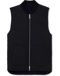 MR P. - Reversible Padded Wool-Blend Gilet - Lyst