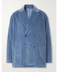Casey Casey - Double-Breasted Cotton-Corduroy Blazer - Lyst