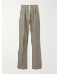 Rick Owens - Dietrich Straight-leg Cotton-twill Drawstring Trousers - Lyst