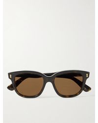 Gucci - Sonnenbrille mit eckigem Rahmen aus Azetat in Schildpattoptik - Lyst
