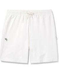 WTAPS - Straight-leg Logo-embroidered Cotton-blend Jersey Shorts - Lyst
