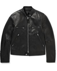 Tom Ford - Slim-fit Full-grain Leather Biker Jacket - Lyst