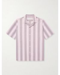 Dries Van Noten - Camp-Collar Striped Cotton-Poplin Shirt - Lyst