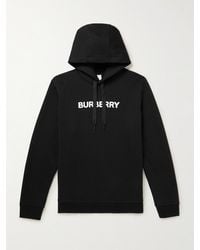 Burberry - Ansdell Logo-print Cotton-jersey Hoodie - Lyst