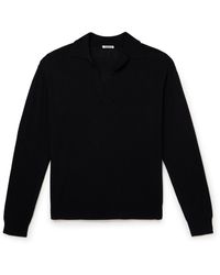 AURALEE - Cashmere And Silk-blend Polo Shirt - Lyst