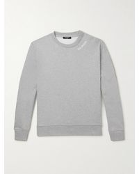 Balmain - Logo-embroidered Cotton-jersey Sweatshirt - Lyst