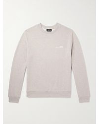 A.P.C. - Item Logo-print Cotton-jersey Sweatshirt - Lyst