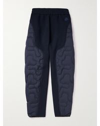 Moncler Genius - Salehe Bembury Cropped Tapered Padded Shell And Cotton-jersey Sweatpants - Lyst