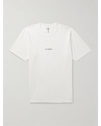 C.P. Company - Garment-dyed Logo-print Cotton-jersey T-shirt - Lyst