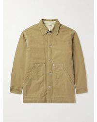Isabel Marant - Lawrence Logo-Embroidered Cotton-Canvas Overshirt - Lyst