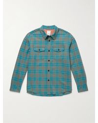 Visvim - Checked Wool And Linen-Blend Shirt - Lyst