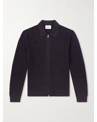 NN07 - Gustav 60016 Organic Cotton Zip-up Cardigan - Lyst