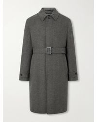 ZEGNA - Oasi Belted Herringbone Cashmere Trench Coat - Lyst