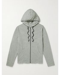 James Perse - Cotton-Jersey Zip-Up Hoodie - Lyst
