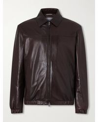 Canali - Leather Jacket - Lyst