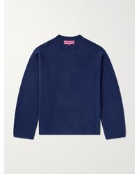 The Elder Statesman - Dume Brushed-cashmere Sweater - Lyst