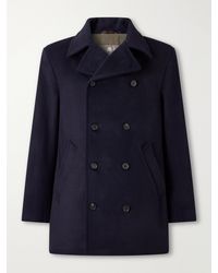 N.Peal Cashmere - Great Portland Double-Breasted Wool And Cashmere-Blend Twill Coat - Lyst