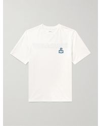 Isabel Marant - Hugo Logo-embroidered Cotton-jersey T-shirt - Lyst