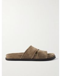 MR P. - David Regenerated Suede By Evolo® Sandals - Lyst